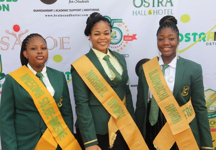 Ostra Schools students in their 2021 graduation attire